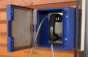 Blue phone with no keypad