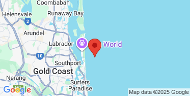 static google map of the location of the Gold Coast wave monitoring buoy