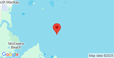 static google map of the location of the Hay Point wave monitoring buoy