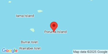 static google map of the location of the Poruma West wave monitoring buoy