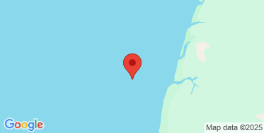 static google map of the location of the Skardon River Outer wave monitoring buoy
