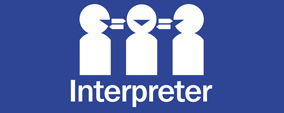 National interpreter service symbol