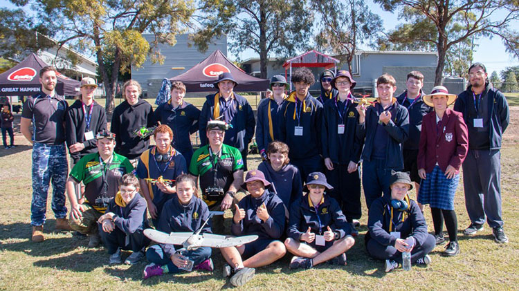 Group of students posed for photo