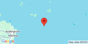 static google map of the location of the Mackay wave monitoring buoy