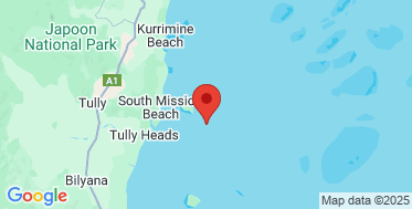 static google map of the location of the Mission Beach wave monitoring buoy