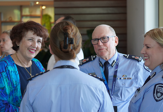Minister Fiona Simpson and representatives of Queensland Corrective Services at Community Cabinet