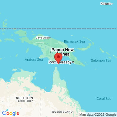 static google map of the location of the Poruma West wave monitoring buoy