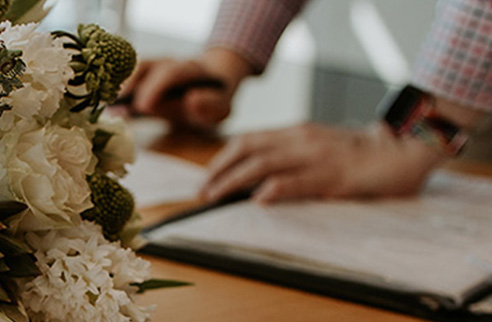 Legal only ceremony tile