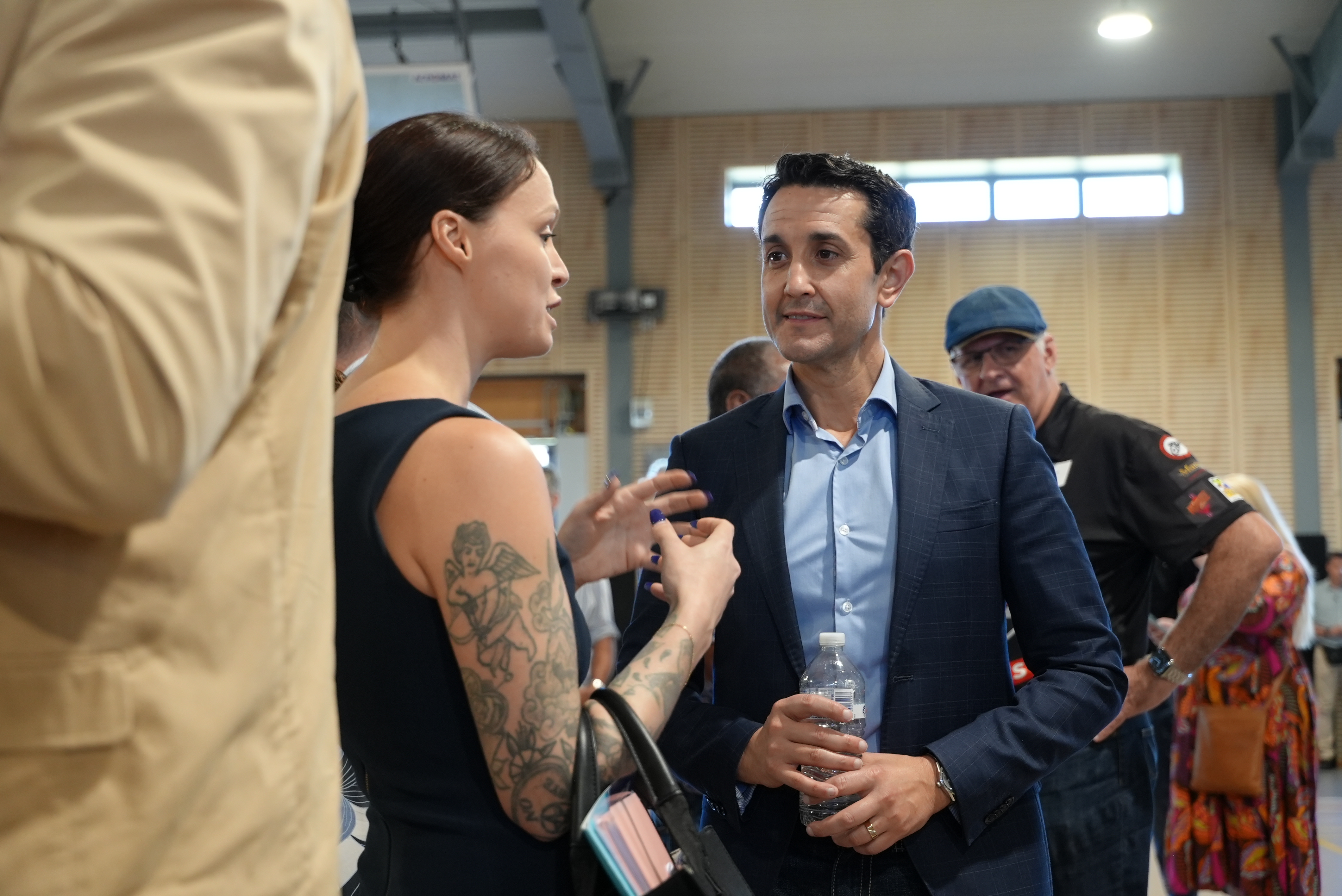David Crisafulli, Premier and Minister for Veterans in conversation.
