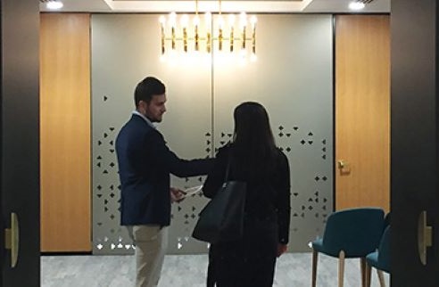 Ceremony room viewing tile