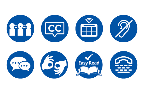 Man and woman working at a desk