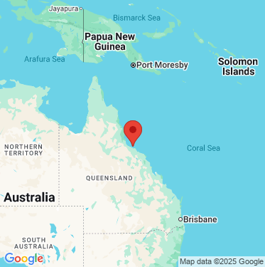 static google map of the location of the Townsville wave monitoring buoy