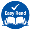 Accessibility symbol for easy read