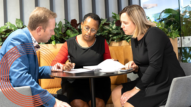 people meeting to discuss the process