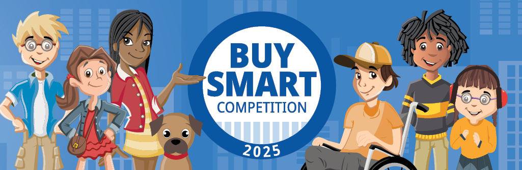 Buy Smart competition branding.